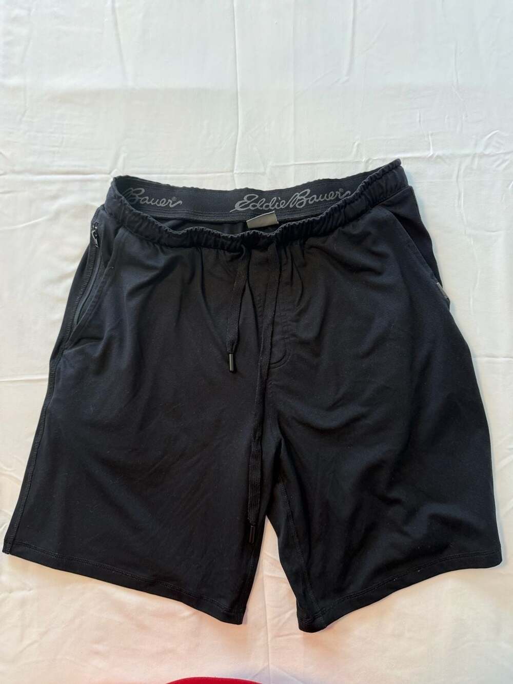 Eddie Bauer Lounge Men's Size M Black Drawstring Athletic Shorts